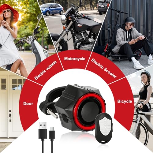 BANGTING Alarmas de bicicleta de 110 dB con control remoto,
