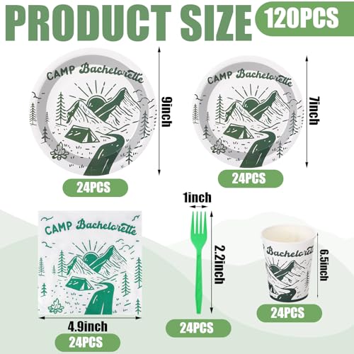 Zubebe 120 piezas de suministros de despedida de soltera par