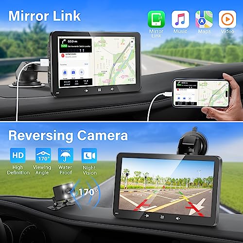 Pantalla de juego de coche portátil inalámbrica CarPlay y An