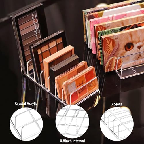 Paleta de sombra de ojos acrílica, organizador de maquillaje