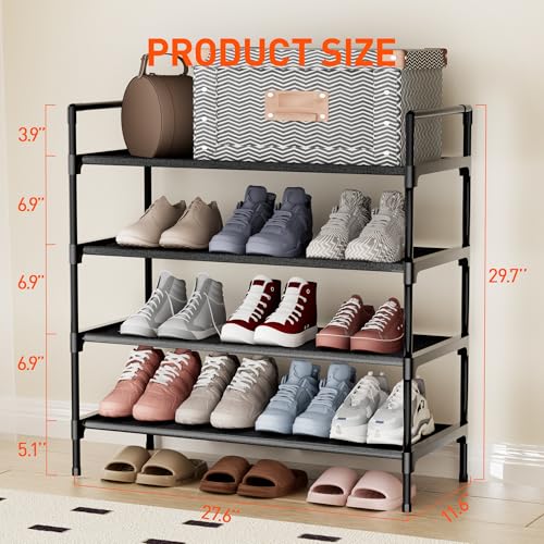 Zapatero organizador de zapatos de 4 niveles para almacenami