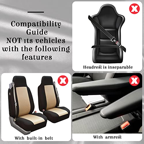 Frienda Juego completo de 14 fundas de asiento de automóvil