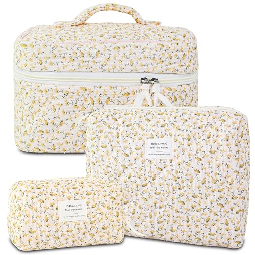 3 bolsas de maquillaje para mujer, bonita bolsa organizadora