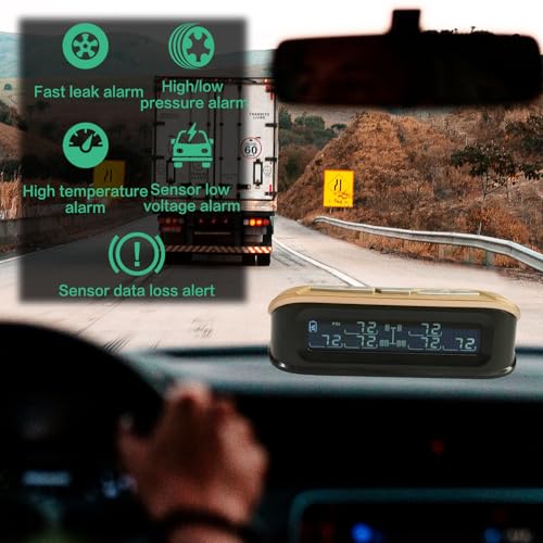 Sistema de monitoreo de presión de neumáticos para caravanas