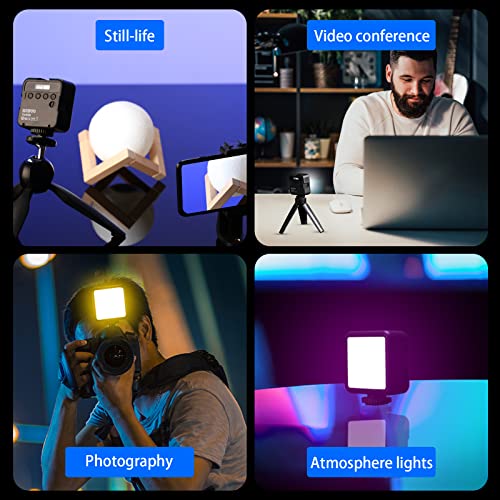 Luces de video RGB, luz de cámara LED portátil a todo color
