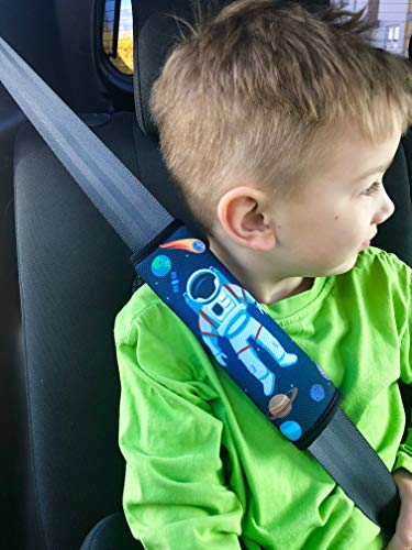 2 protectores de cinturón de seguridad de coche con espacio