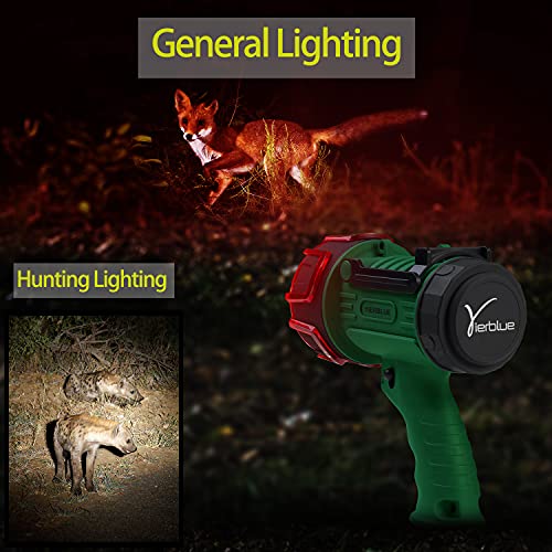 YIERBLUE Linterna de foco recargable, 1000,000 focos LED de