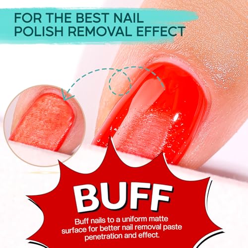 Morovan Kit removedor de esmalte de uñas de gel: removedor d