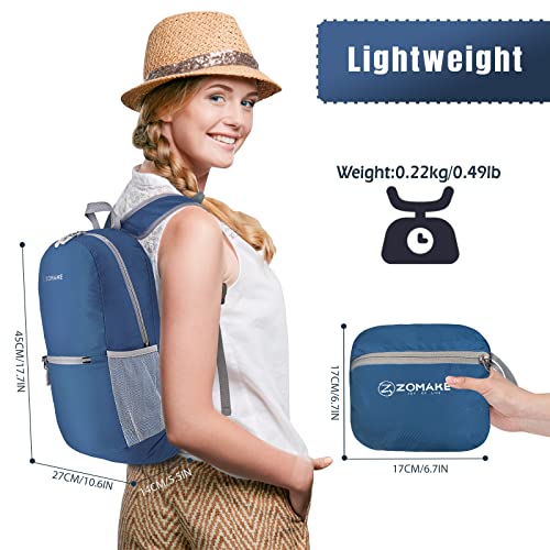 ZOMAKE Mochila ultra ligera y compactable Mochila de senderi