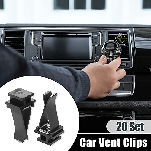 X AUTOHAUX Juego de 20 clips de ventilación de aire de coche