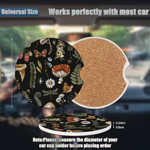 Posavasos para automóvil, posavasos de cerámica absorbente d