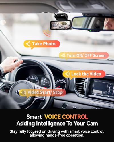 Cámara de tablero frontal trasera 4K integrado 5G WiFi GPS,