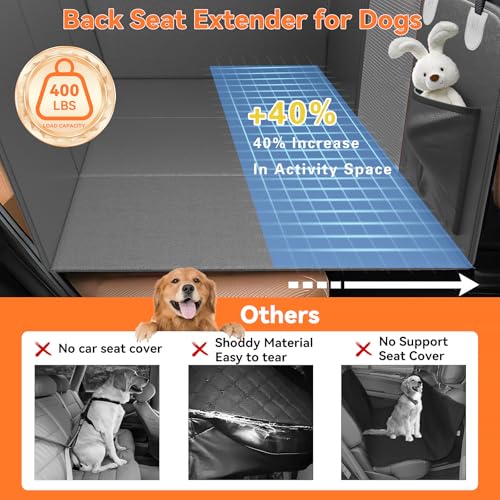 Funda de asiento de coche para perro para asiento trasero, m