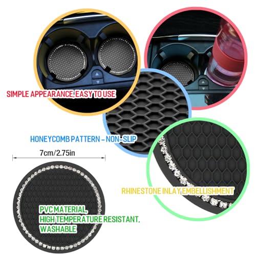Expansor de portavasos de automóvil de 3 piezas con posavaso