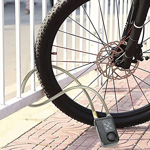 Cerradura de bicicleta con control remoto, alarma de vibraci