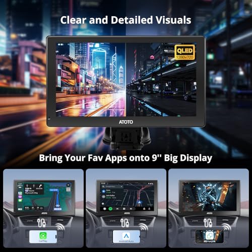 Carplay - Pantalla para automóvil, Android Auto inalámbrico,