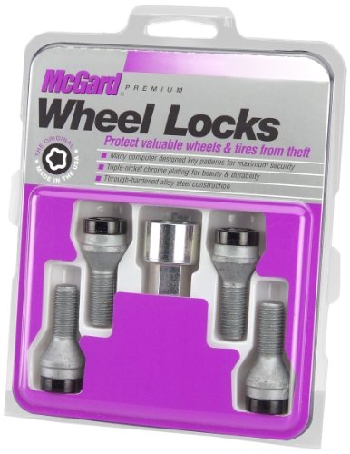 McGard 27326 seguro de rueda estilo tornillo cromado/negro
