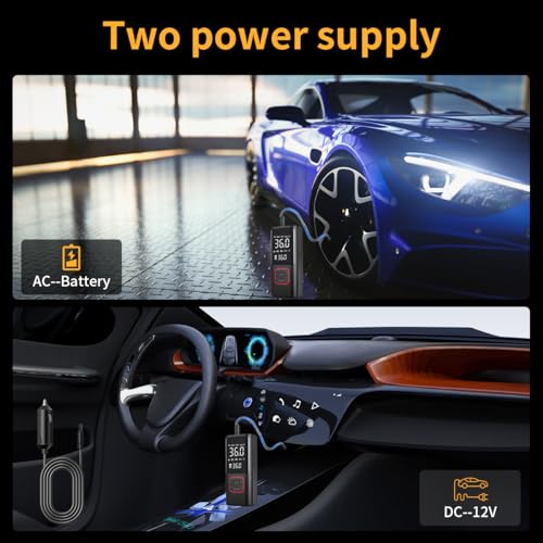 Infladores de neumáticos inalámbricos, 150 Psi y 6000 mAh, c