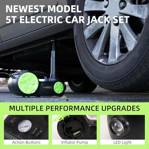 ROGTZ Kit de gato eléctrico mejorado para automóvil de 5 ton