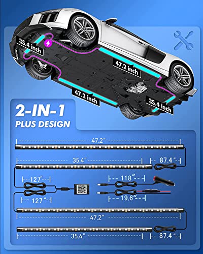 Luces subterráneas para automóvil, luces exteriores intelige