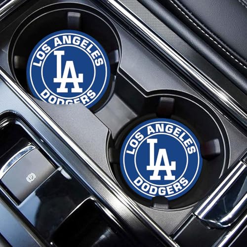 Paquete de 2 posavasos para automóvil para Dodgers, posavaso