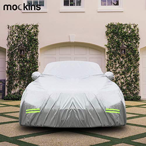 Mockins - Funda para automóvil de poliéster plateado 190T, p