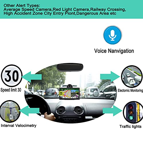 Navegación GPS para automóvil, mapa 2025 de 7 pulgadas con p