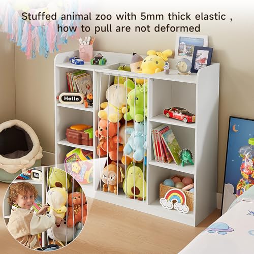 Zoológico de animales de peluche para niños pequeños, organi