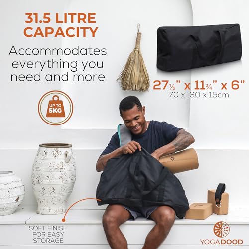 Yoga Dood Bolsa de transporte de yoga duradera – Espaciosa b