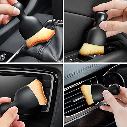 Paquete de 4 cepillos suaves para limpieza interior de autom