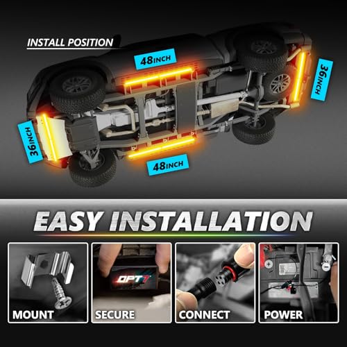 OPT7 Aura Pro - Kit LED para bajo cuerpo con Bluetooth., CAR