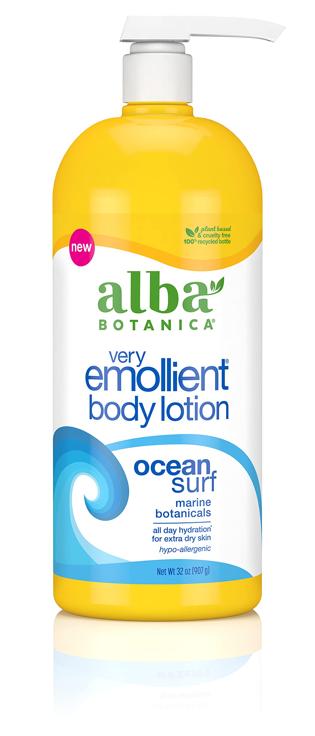 Alba Botanica Loción corporal muy emoliente, Ocean Surf, 32