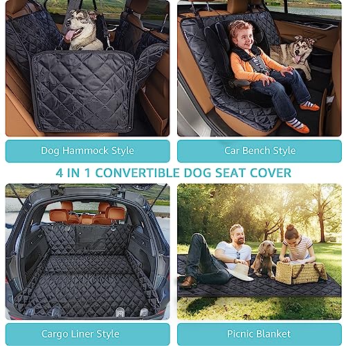 Funda de asiento de automóvil para perro para asiento traser