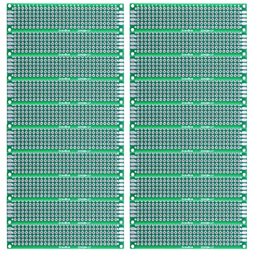 YUNGUI 20 unids 0.8x3.1 in placa PCB pequeño prototipo placa