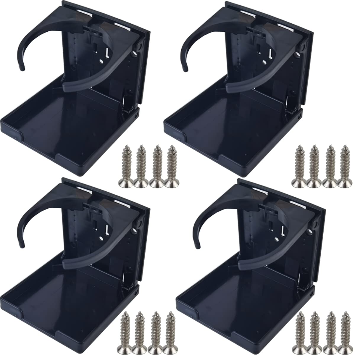 NSBELL 4 soportes ajustables plegables para bebidas, soporte
