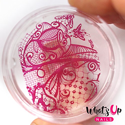 Whats Up Nails - Sello y raspador transparente ampliado para