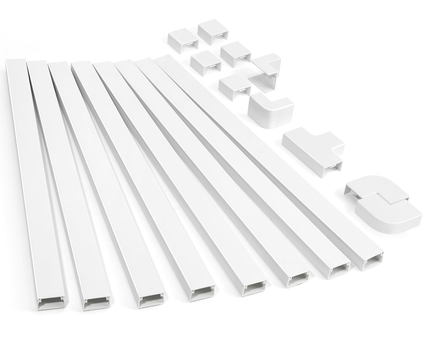 ZhiYo - Kit de ocultador de cable de 126 pulgadas, cubiertas
