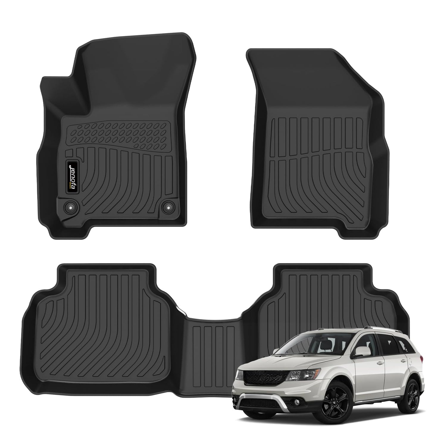 -Alfombrillas para Dodge Journey 2011-2020, impermeables, pa