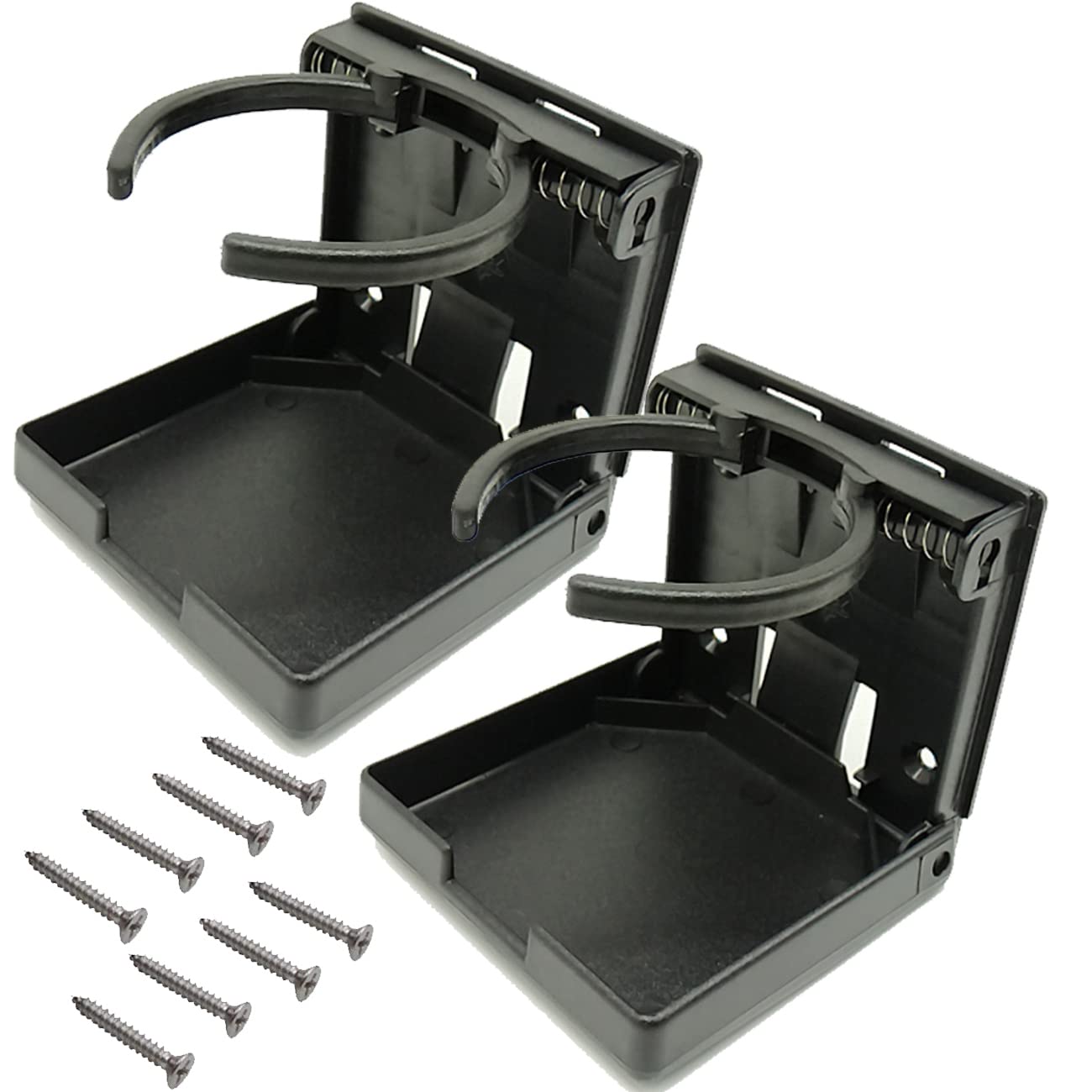 TIHOOD 2 soportes plegables ajustables para bebidas con torn