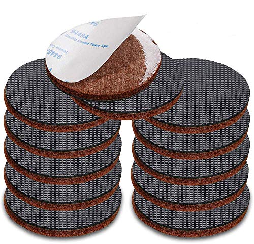 Almohadillas antideslizantes negras para muebles, 12 piezas