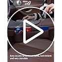 Portavasos de cuero para automóvil, bolsa de huecos para asi