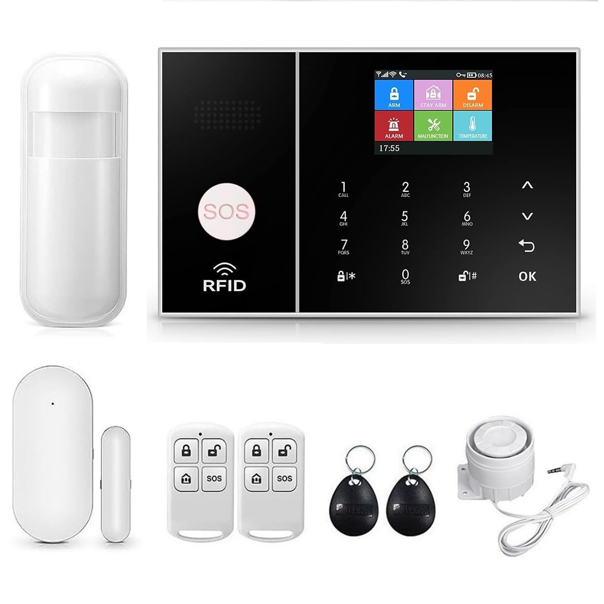 WiFi+GSM/4G Kit de sistema de seguridad de alarma inteligent