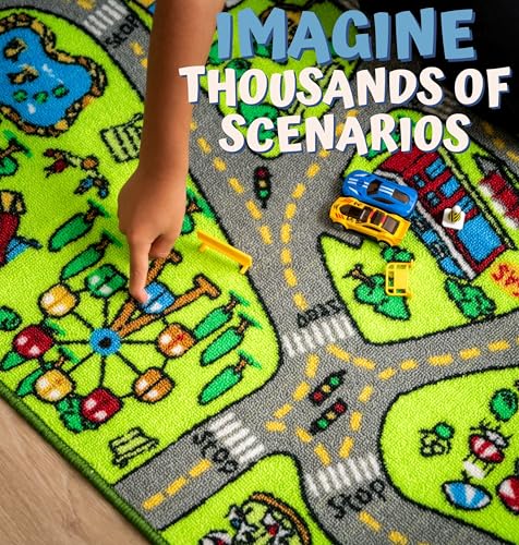 ToyVelt Alfombra de juegos para niños – Alfombra educativa d