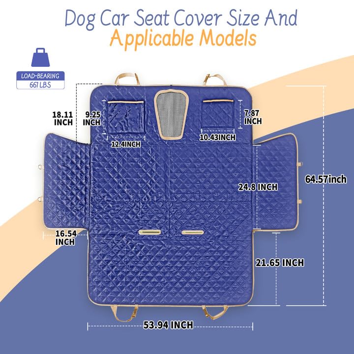 Funda de asiento de automóvil para mascotas, funda impermeab