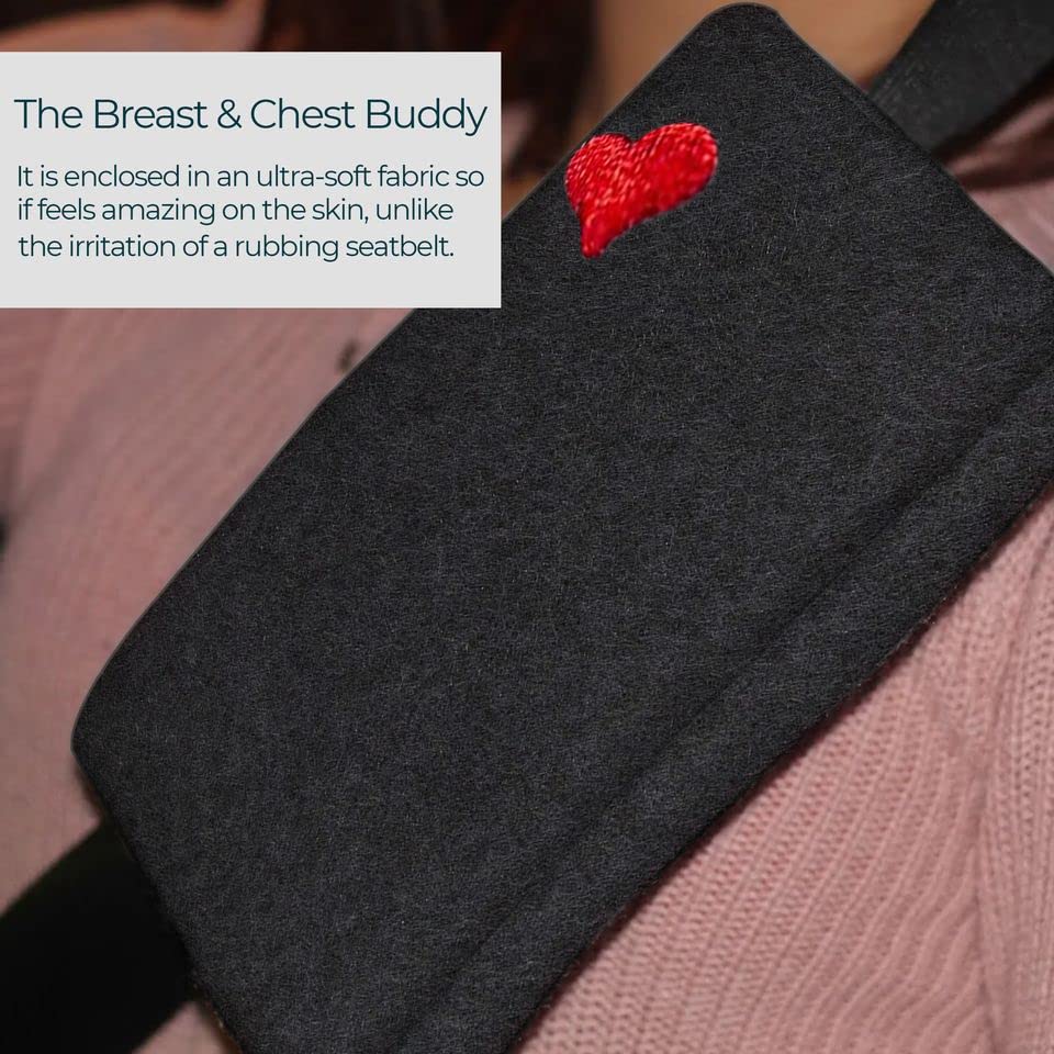 The Breast & Chest Buddy Cojín para cinturón de seguridad pa