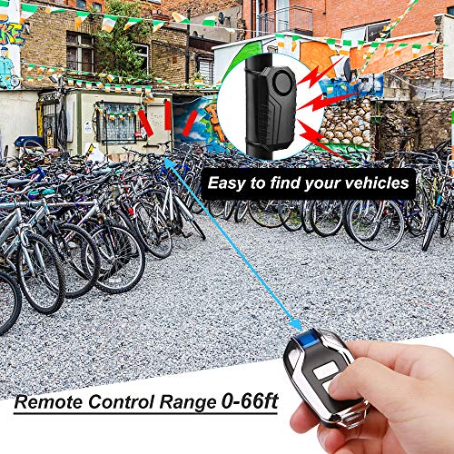 ONVIAN Alarma de bicicleta antirrobo inalámbrica mejorada pa