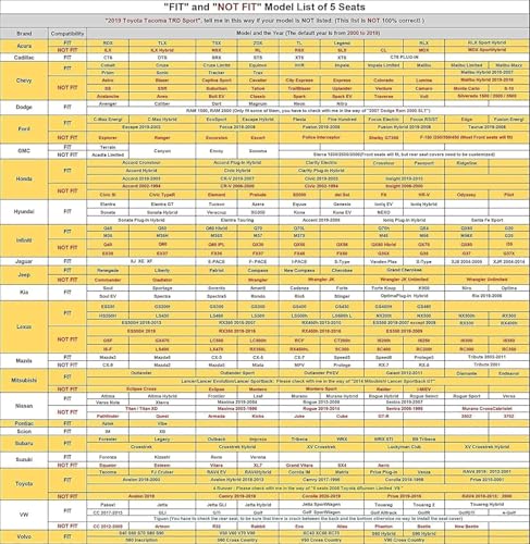 Juego completo de fundas de asiento de automóvil de 5 asient