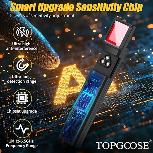 TOPGOOSE Detectores de cámara oculta, Detector de señal RF,