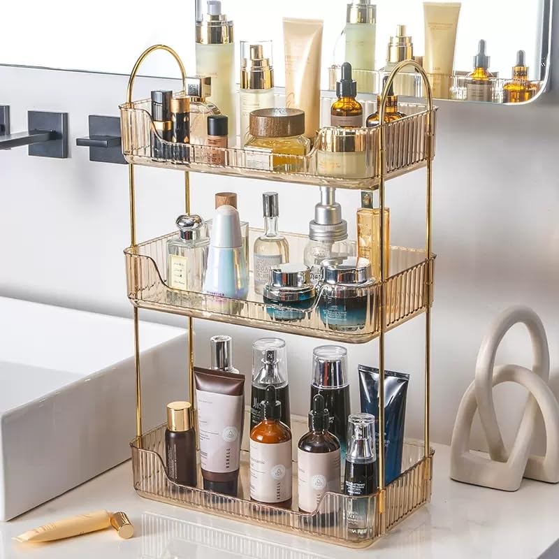 Organizador de baño, bandejas de tocador para baño, estante