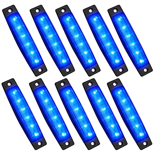 PSEQT 10 unidades de luces LED de tira de roca para auto, lu